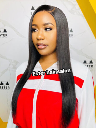 13x6 Glueless Wig 1b/Brown Color Straight Wig