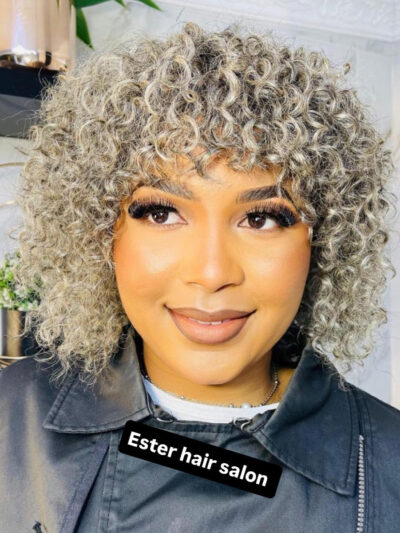 100% Human Hair Gray Color Quality Wig