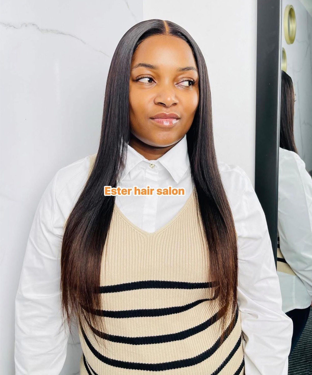 4x4 Closure Wig T1b/Brown Lace Wigs - Image 2