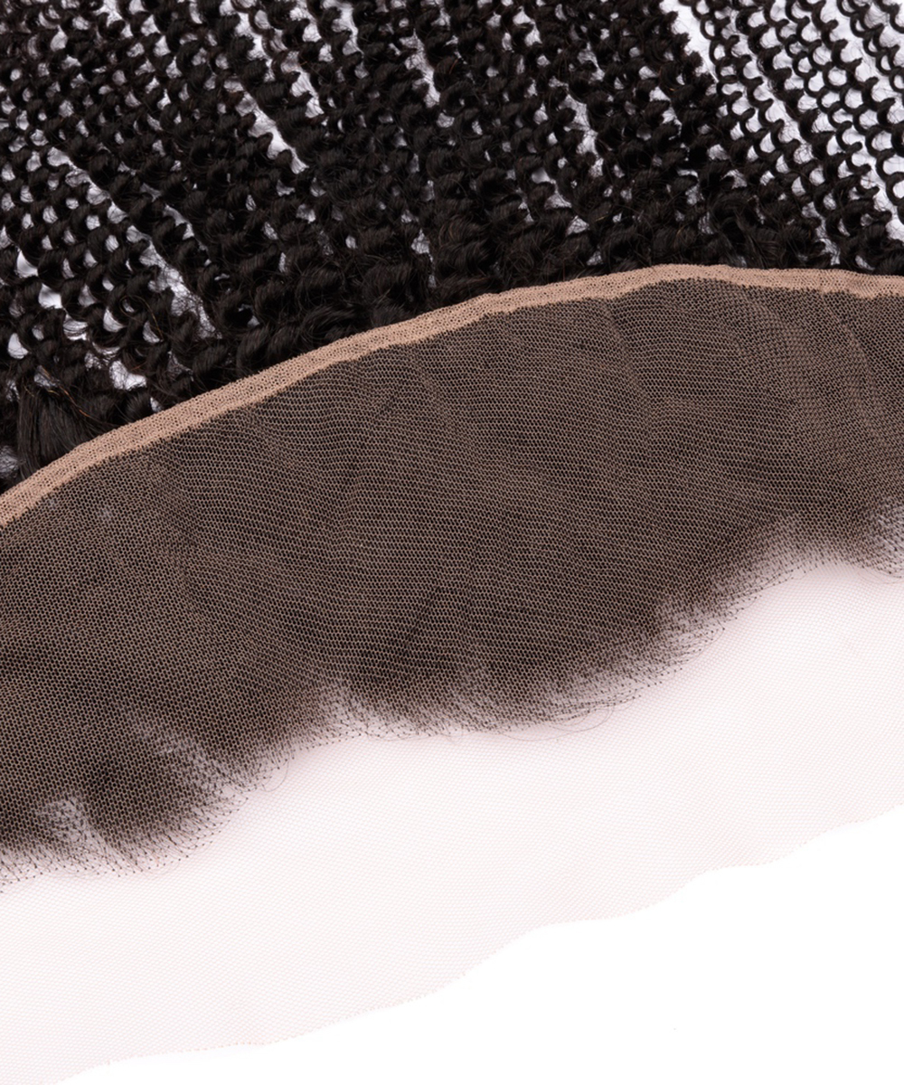 13X4 Kinky Curly Frontal 100% Raw Hair - Image 4