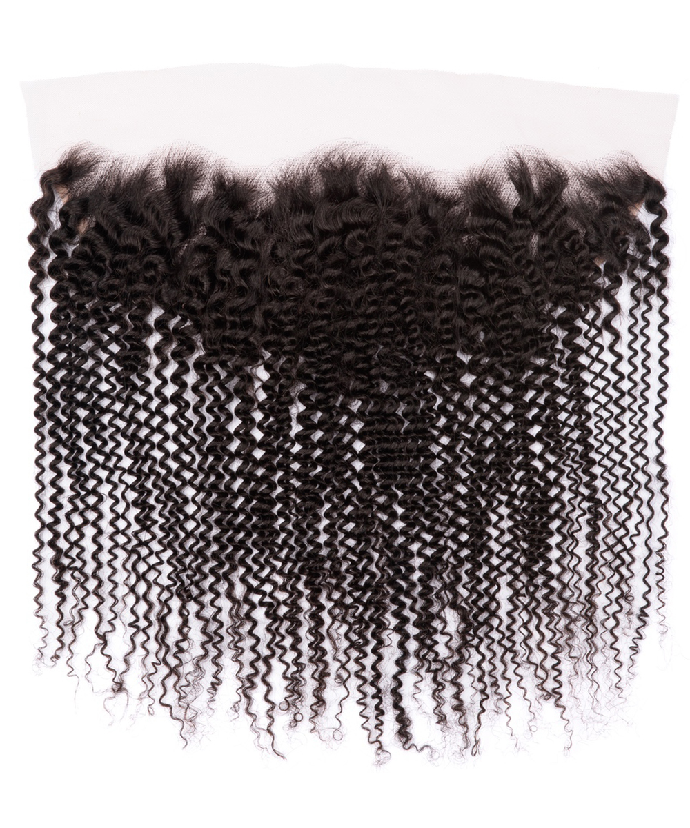 13X4 Kinky Curly Frontal 100% Raw Hair - Image 2