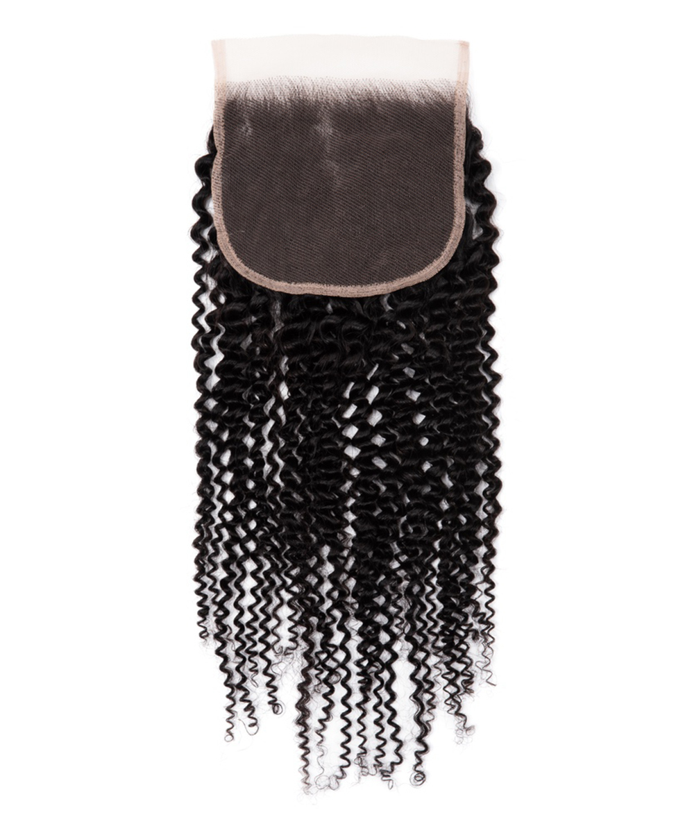5X5 Kinky Curly Lace Closure Light Brown Lace