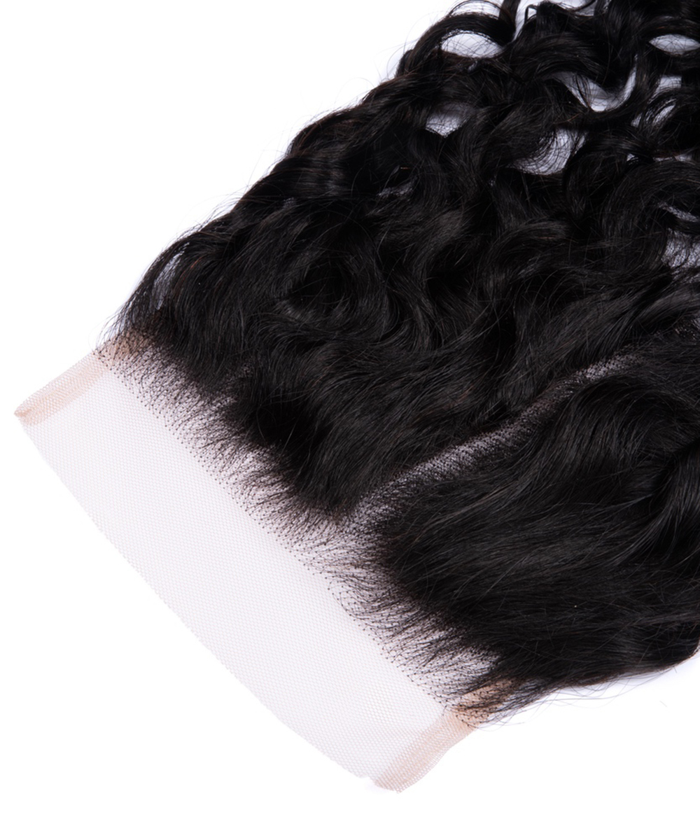 5X5 Water/Natural Wave Lace Closure Thin Lace - Image 3