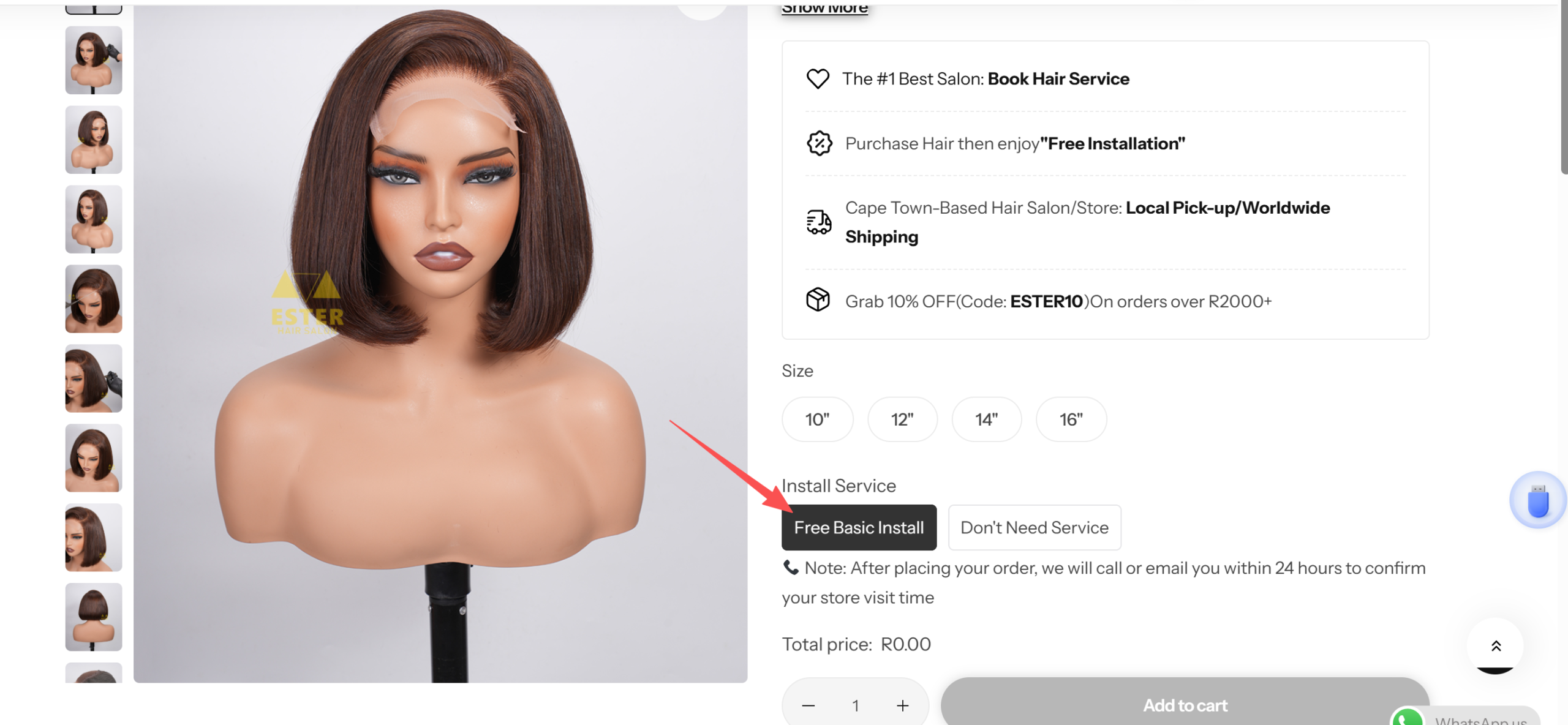 How to select free installation option