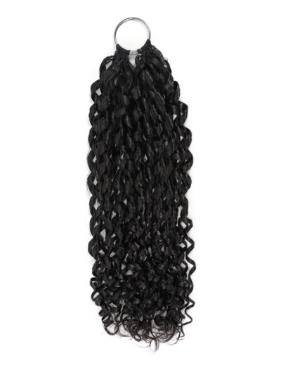Miracle Knots Tiny Curly Crochet Hair Feather Braids