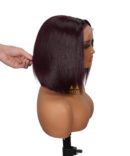 5X5 Raw Hair Bob Wig 99J Color Bob Wig