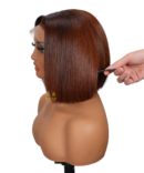 5X5 Raw Hair Bob Wig Ombre Color Wig
